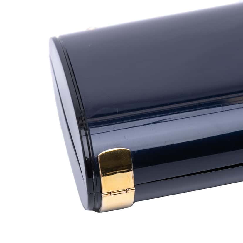 Celine Classic PVC Evening Clutch Blue Good condition - Box View