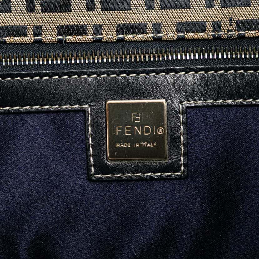 Fendi Zucchino Canvas Tote Grey Canvas Good condition - Box View