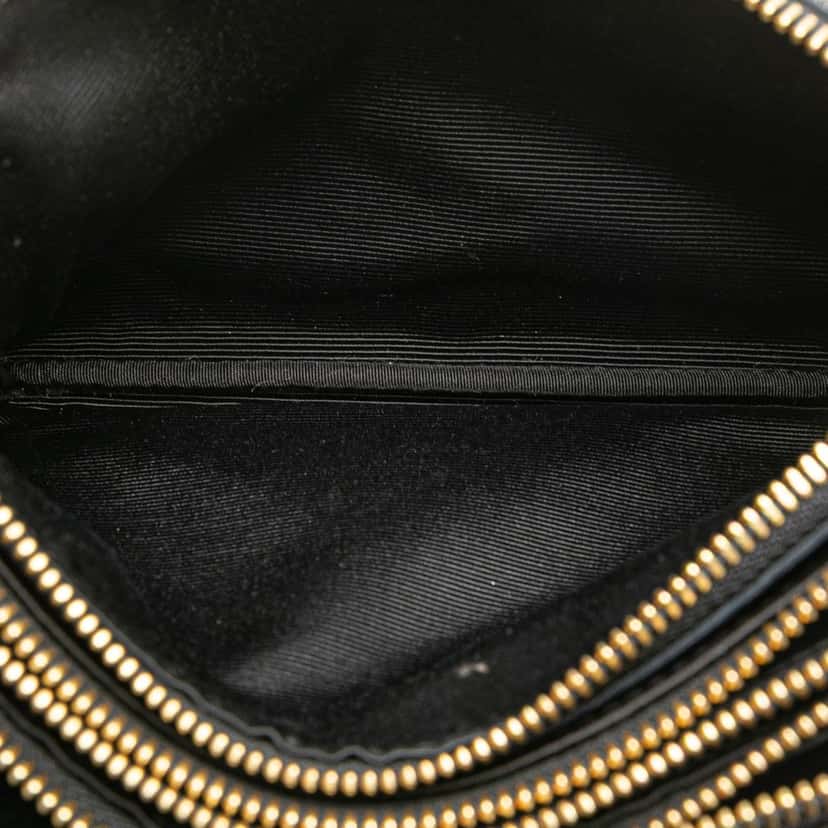 Celine Small Sequin Trio Crossbody Black Polyester Good condition - Box View