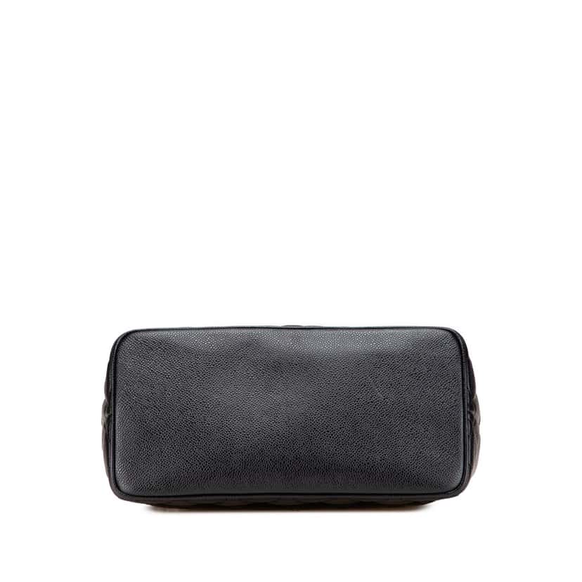 Chanel Caviar Medallion Tote Black Leather Good condition - Inside View