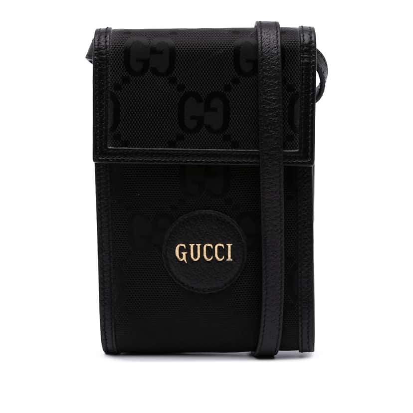 Gucci Mini GG Nylon Off The Grid Crossbody Black Good condition - Front View