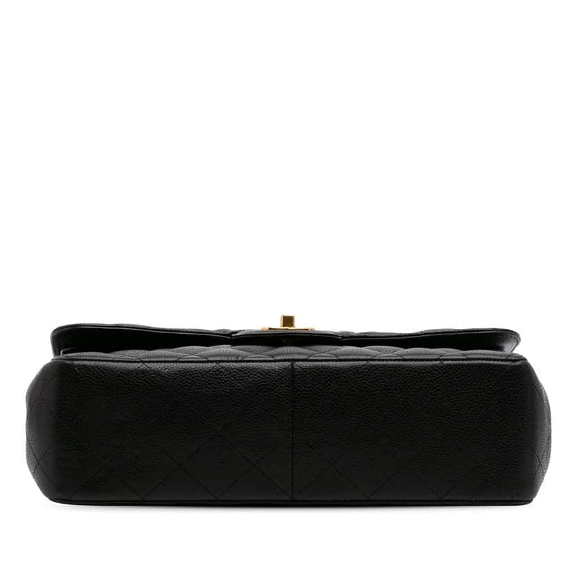 Chanel Jumbo Classic Caviar Double Flap Black Leather Fair condition - Inside View