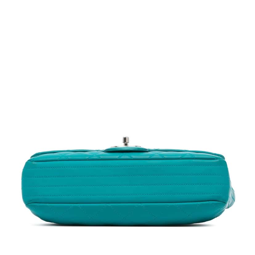 Chanel Paris-Seoul Medium Lambskin Coco Rain Flap Green Leather Good condition - Inside View