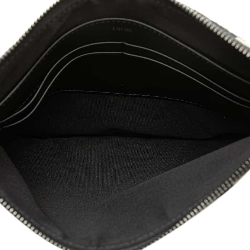 Dior Oblique A5 Clutch Blue Canvas Good condition - Model View