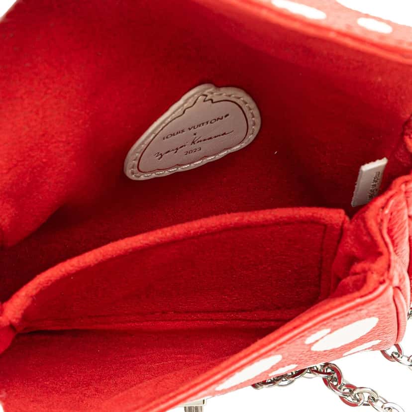 Louis Vuitton Yayoi Kusama Monogram Empreinte Infinity Dots Micro Metis Red Leather Good condition - Model View