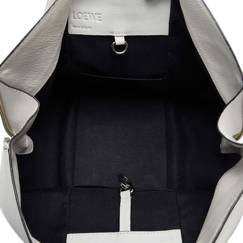 Loewe Small Hammock Bag White Leather Good condition - Box View