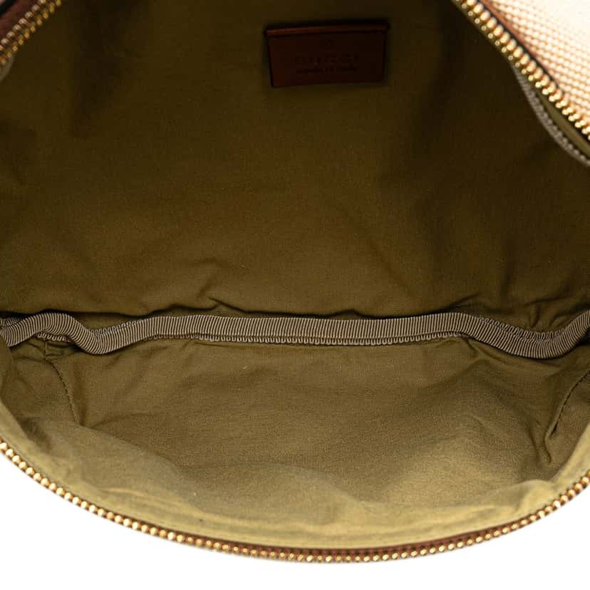 Gucci Canvas Web Belt Bag Brown Canvas Good condition - Model View