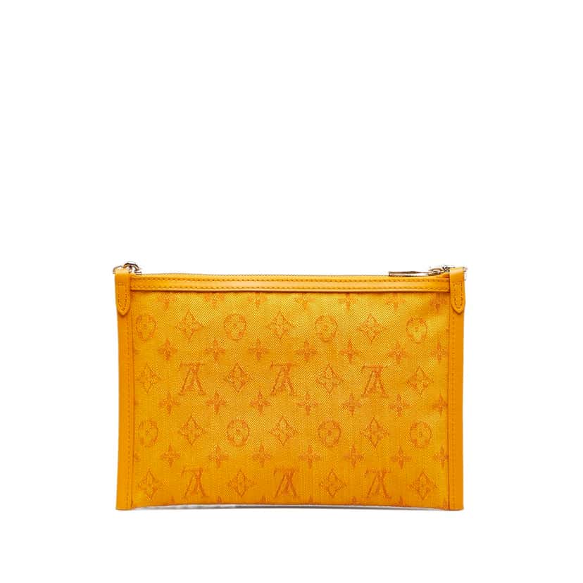 Louis Vuitton Monogram Antartica Double Flat Messenger Grey Canvas Good condition - Inside View