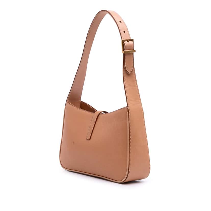 Saint Laurent Smooth Calfskin Le 5 a 7 Shoulder Bag Brown Leather Good condition - Back View