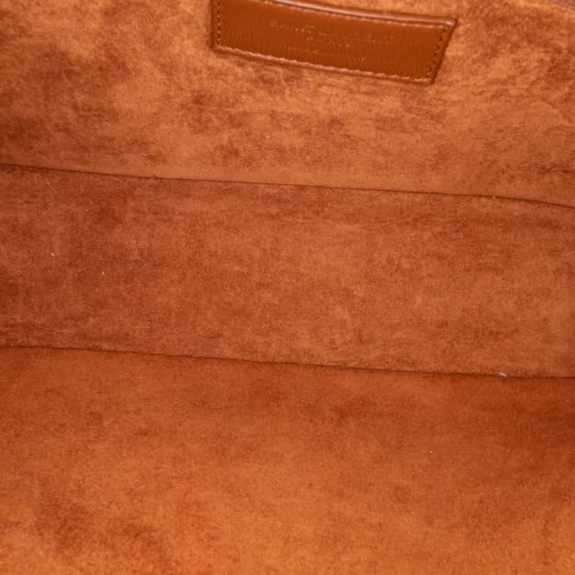 Saint Laurent Smooth Calfskin Le 5 a 7 Shoulder Bag Brown Leather Good condition - Model View