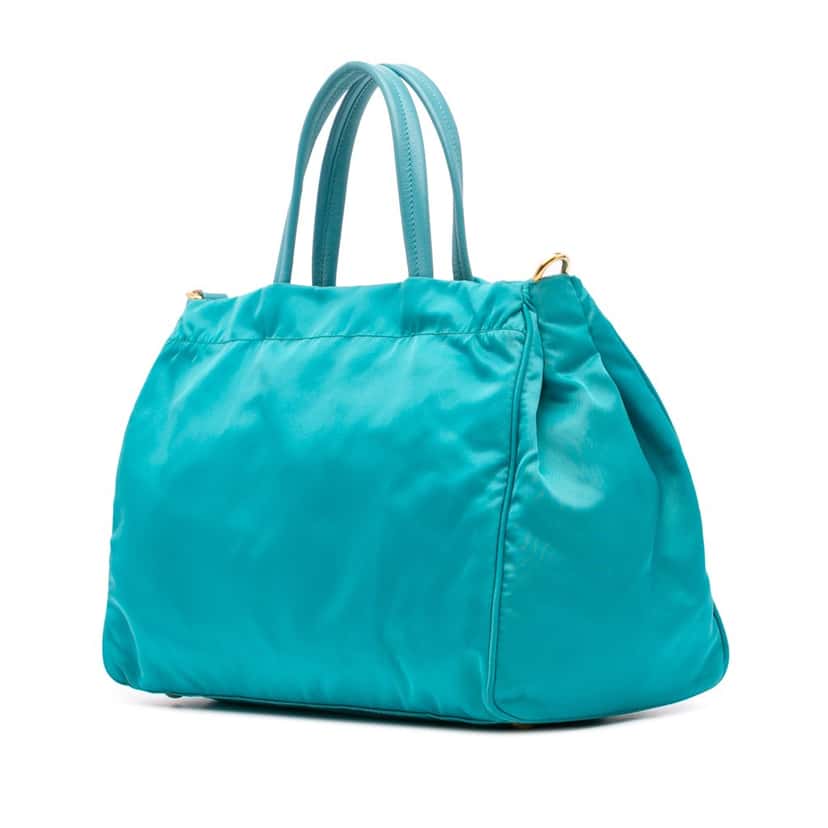 Prada Tessuto Satchel Blue Good condition - Back View
