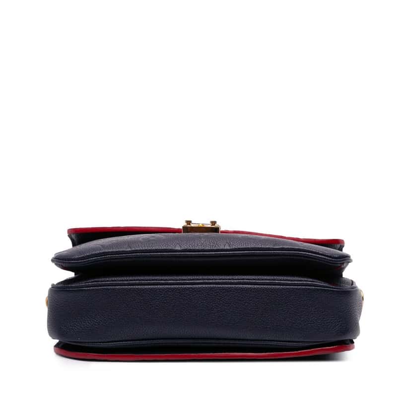Louis Vuitton Monogram Empreinte Pochette Metis Blue Leather Good condition - Inside View