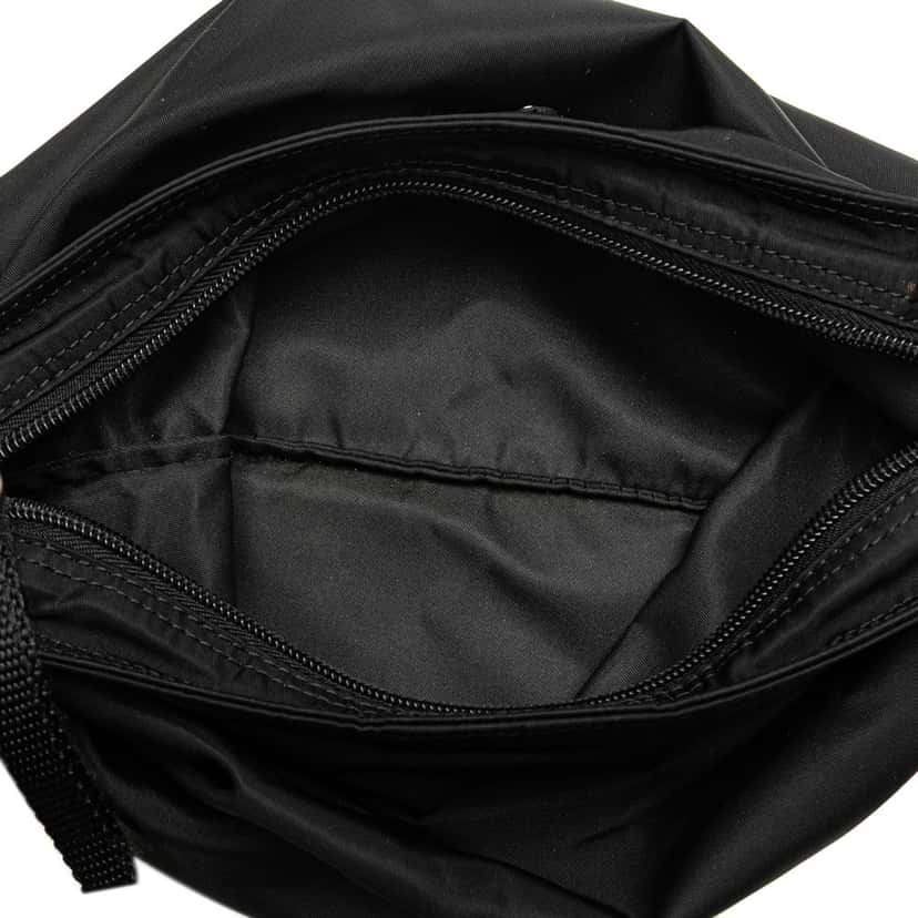 Prada Tessuto Zip Top Crossbody Black Good condition - Model View