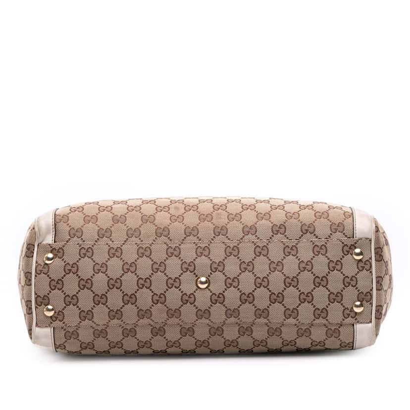 Gucci GG Canvas Trophy Tote Brown Canvas Good condition - Inside View