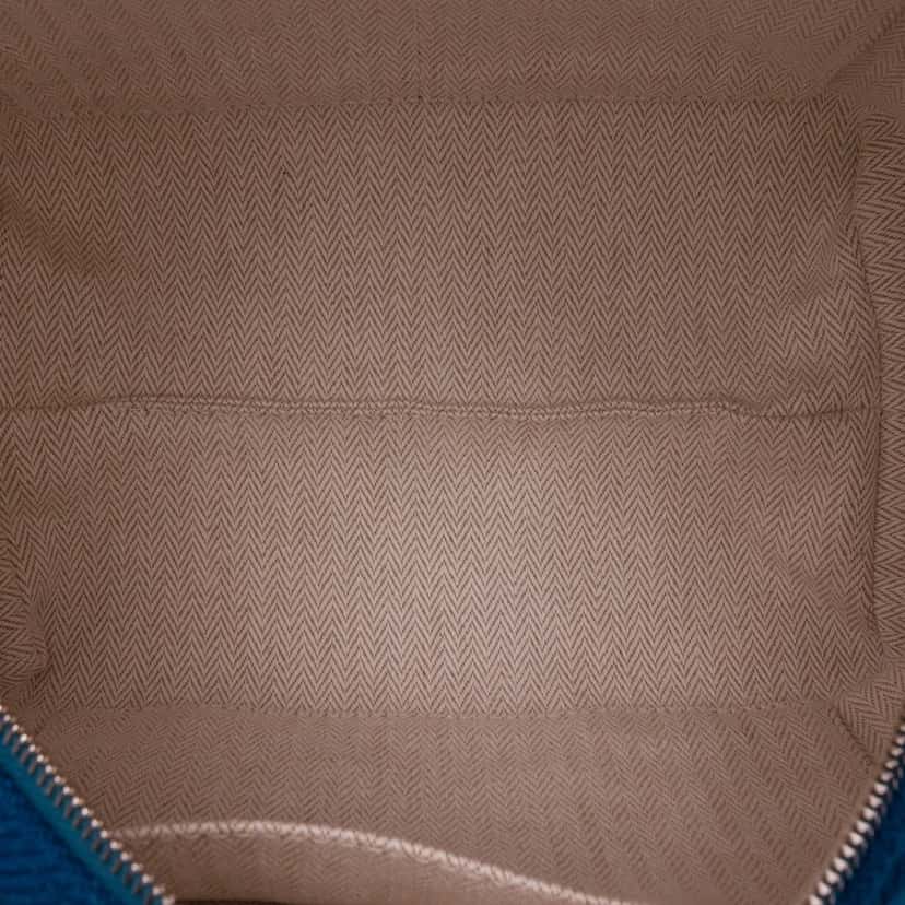 Hermès Small Wool Bride A Brac Rocabar Case Blue Wool Good condition - Model View