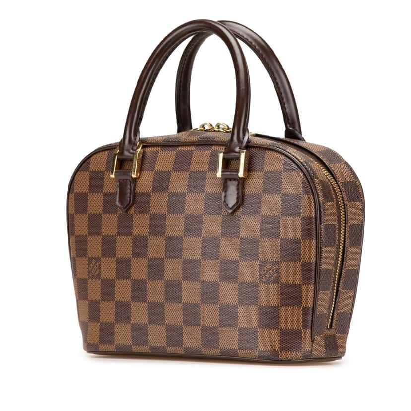 Louis Vuitton Damier Ebene Mini Sarria Brown Canvas Good condition - Back View