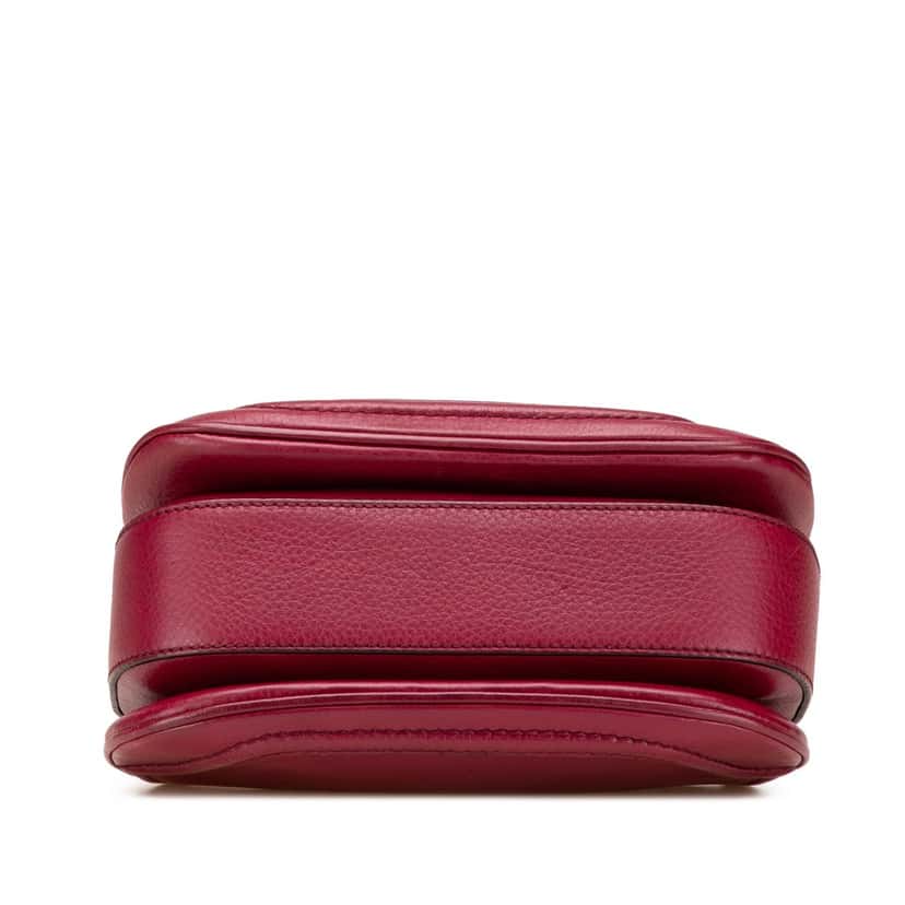 Gucci Small Leather New Bamboo Satchel Red Leather Good condition - Inside View