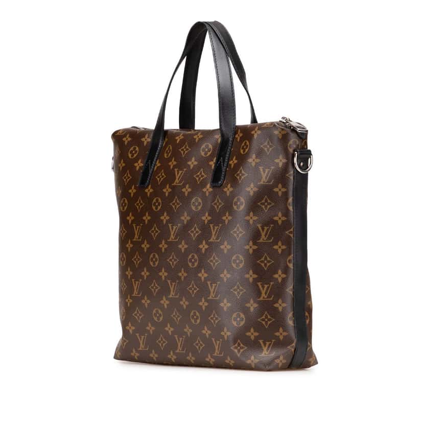 Louis Vuitton Monogram Macassar Kitan Brown Canvas Good condition - Back View