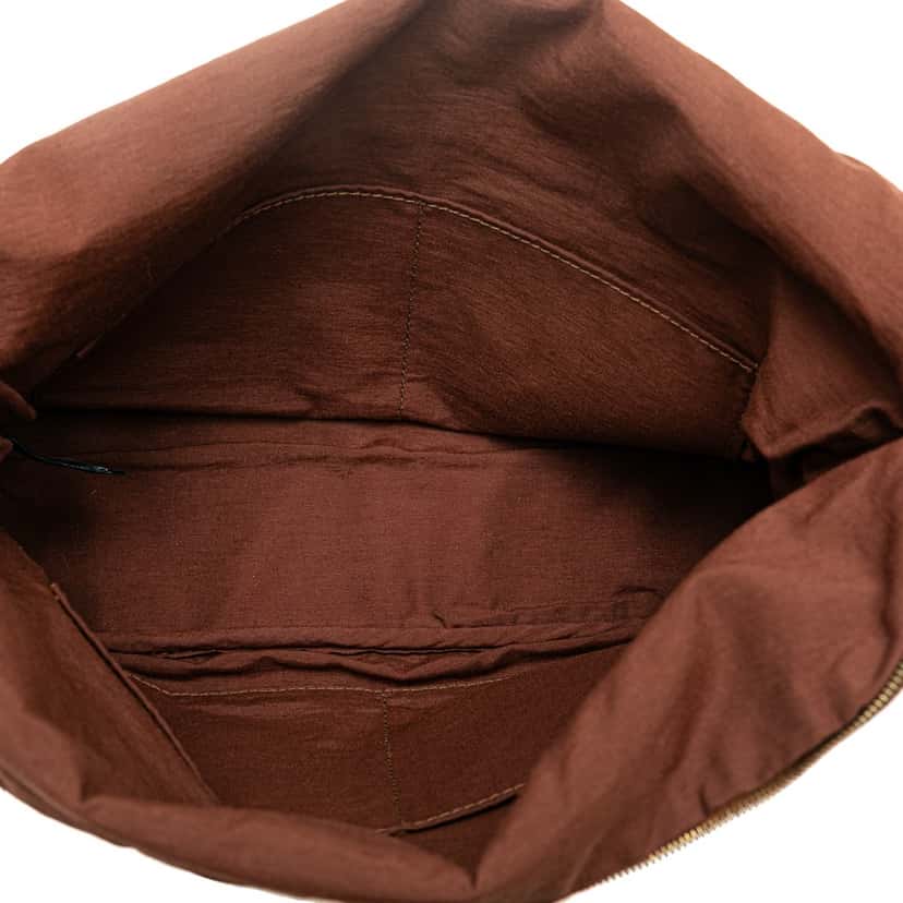 Hermès Toile Bolide Trousse de Voyage GM Brown Canvas Fair condition - Model View