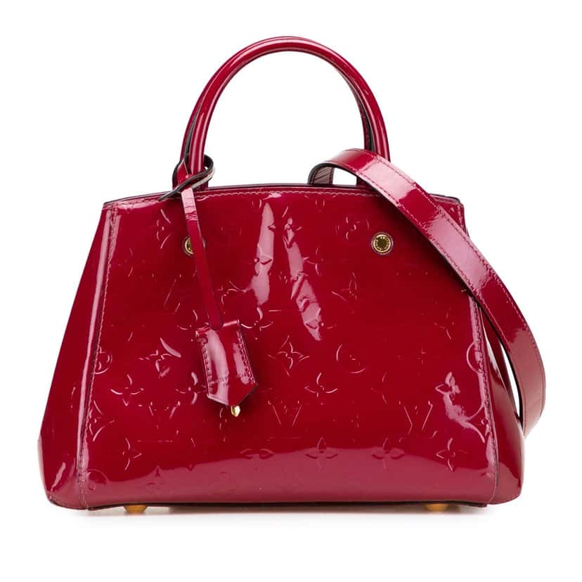 Louis Vuitton Monogram Vernis Montaigne BB Pink Leather Good condition - Front View