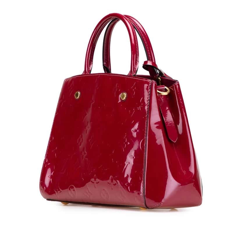 Louis Vuitton Monogram Vernis Montaigne BB Pink Leather Good condition - Back View