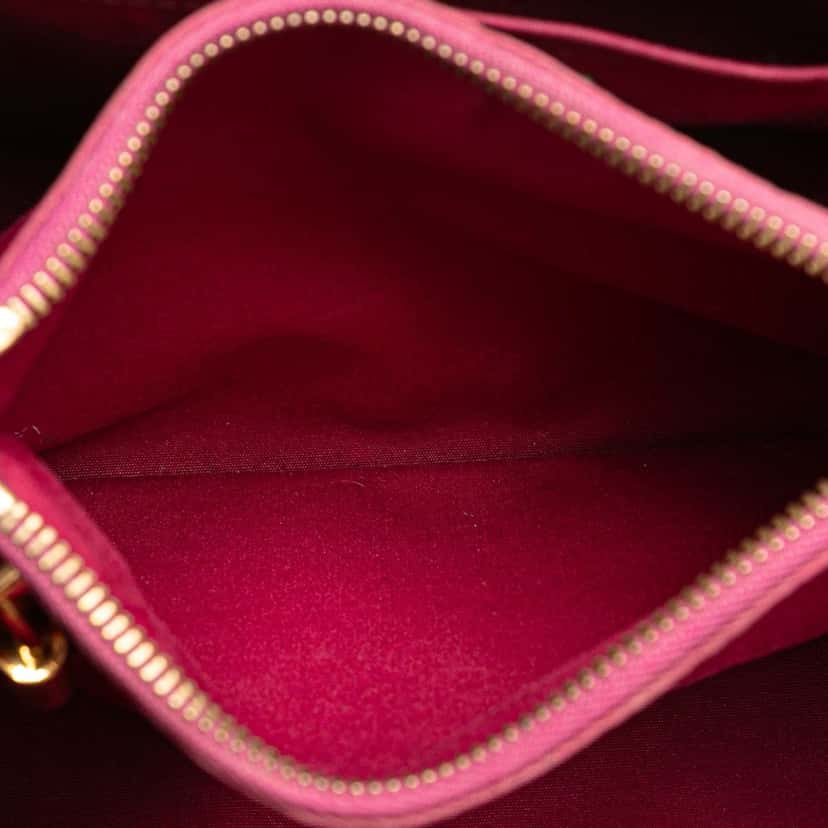 Louis Vuitton Monogram Vernis Montaigne BB Pink Leather Good condition - Box View