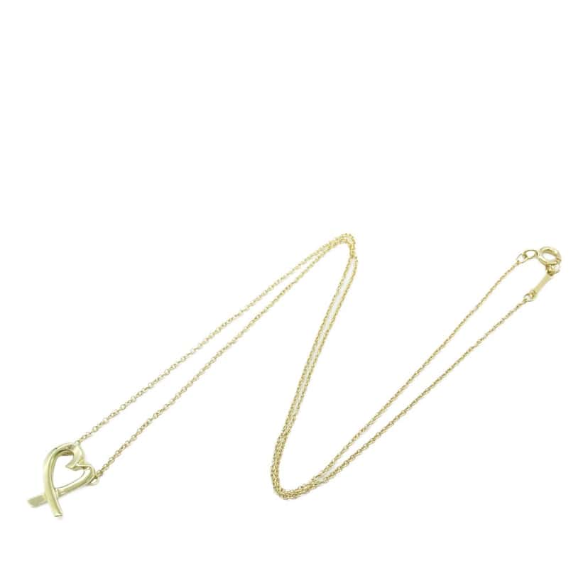 Tiffany & Co 18K Yellow Gold Paloma Picasso Loving Heart Necklace Gold Gold Good condition - Front View