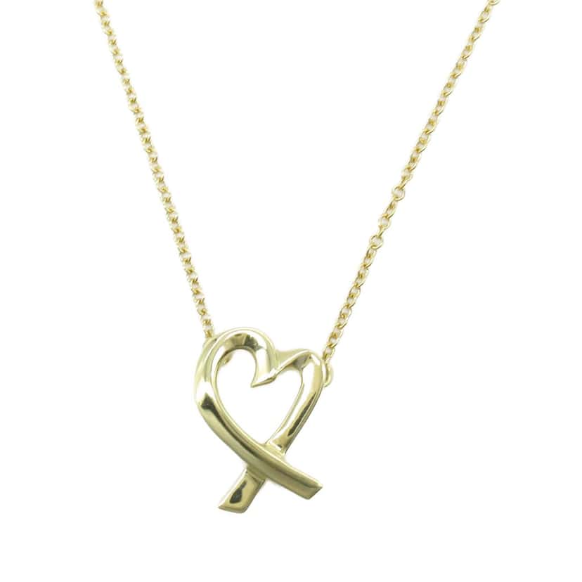 Tiffany & Co 18K Yellow Gold Paloma Picasso Loving Heart Necklace Gold Gold Good condition - Back View