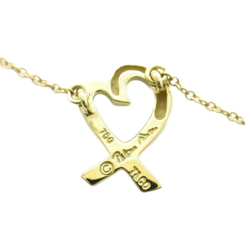 Tiffany & Co 18K Yellow Gold Paloma Picasso Loving Heart Necklace Gold Gold Good condition - Model View