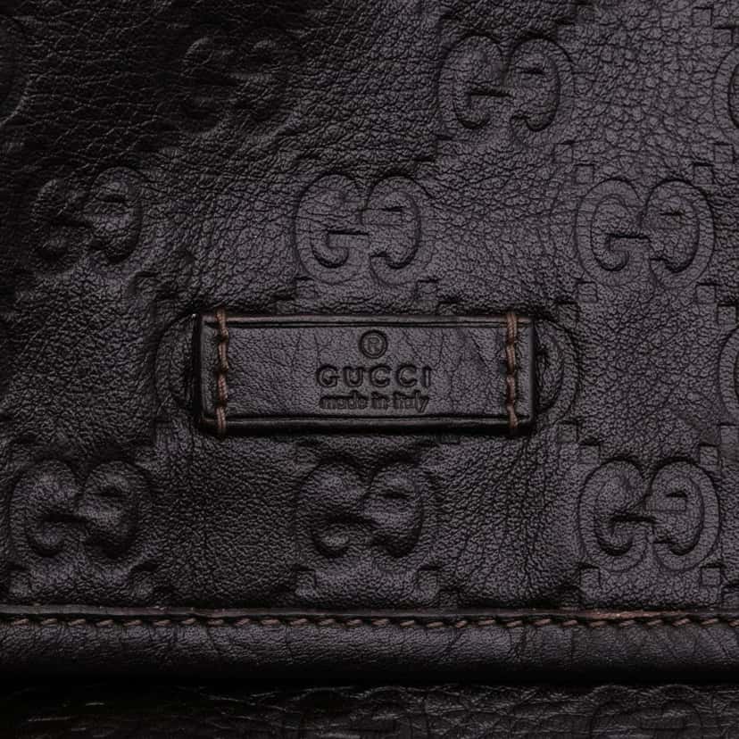 Gucci Guccissima Crossbody Brown Leather Good condition - Box View