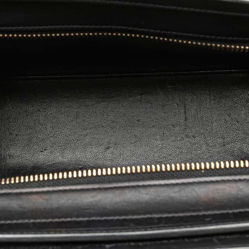 Celine Nano Tricolor Nubuck and Calfskin Luggage Tote Brown Leather Good condition - Box View