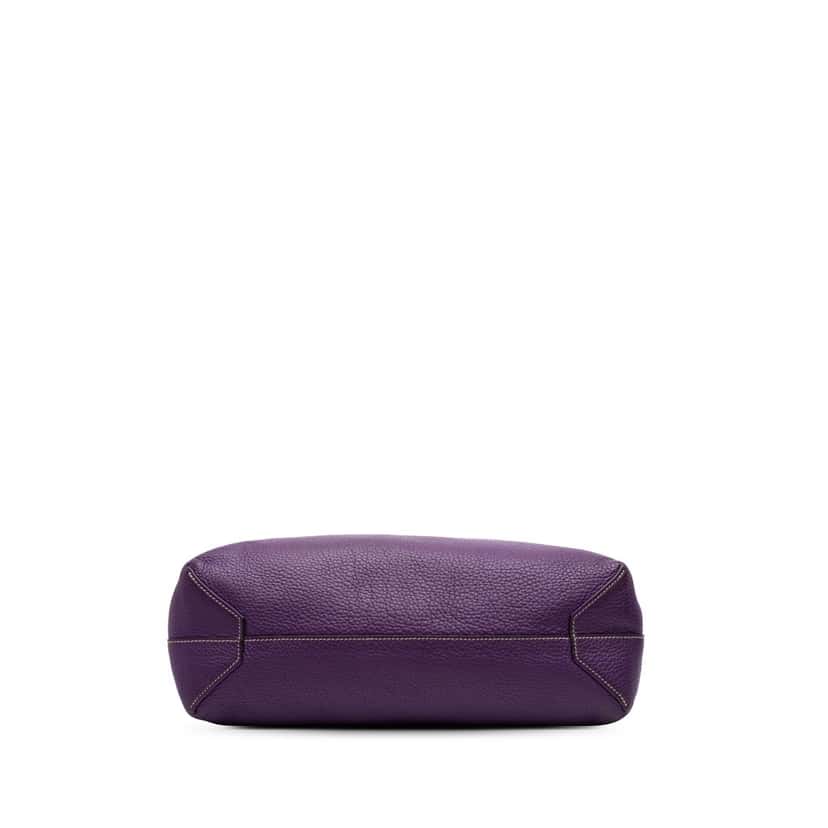 Hermès Clemence Double Sens 36 Purple Leather Good condition - Inside View