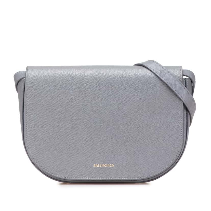 Balenciaga Leather Ville Day S Crossbody Grey Leather Good condition - Front View