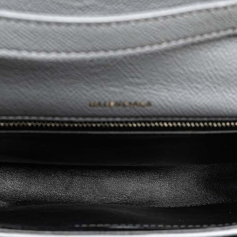 Balenciaga Leather Ville Day S Crossbody Grey Leather Good condition - Box View