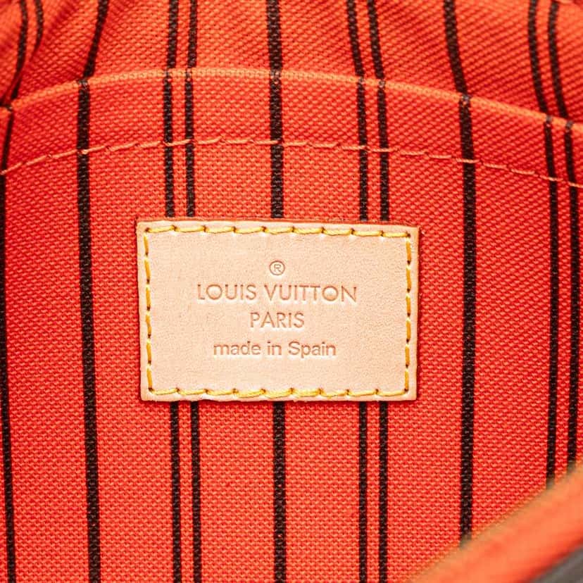 Louis Vuitton Monogram Neverfull Pouch Brown Canvas Fair condition - Box View