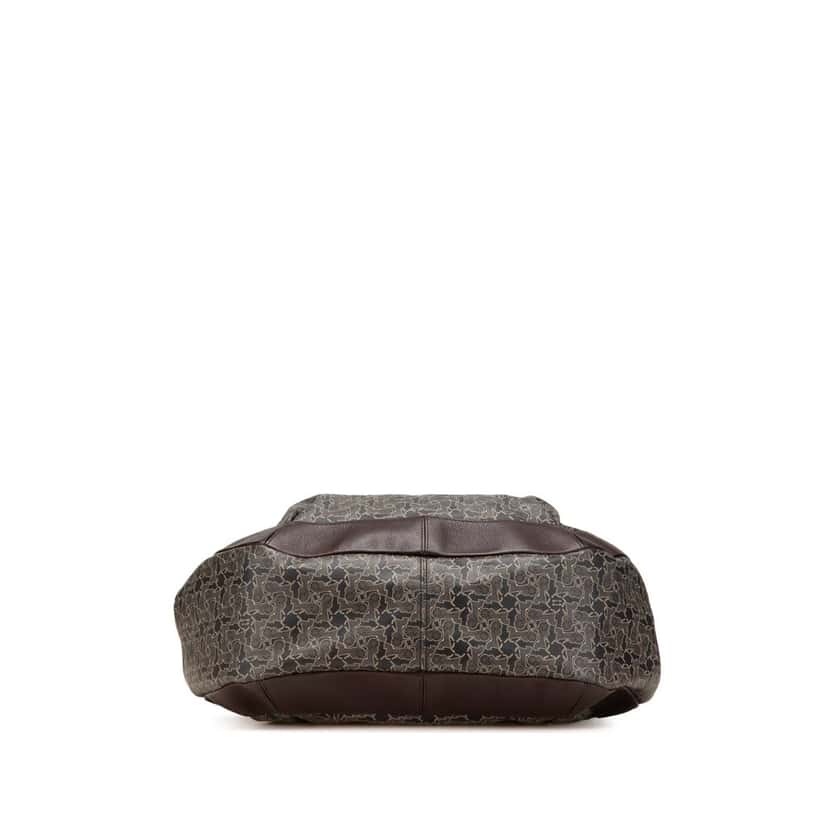 Celine Horse Carriage Coated Canvas Tote Grey Canvas Good condition - Inside View