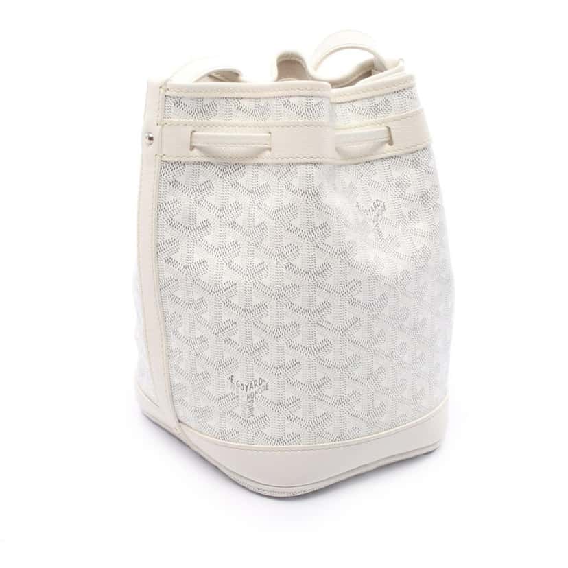 Goyard Goyardine Petit Flot White Canvas Good condition - Back View