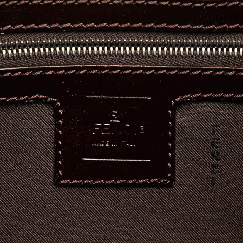 Fendi Zucca Canvas Shoulder Bag Brown Canvas Good condition - Box View