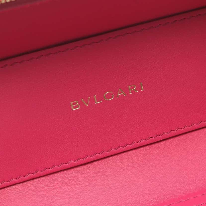 Bvlgari Leather Serpenti Forever Vanity Bag Red Leather Good condition - Model View