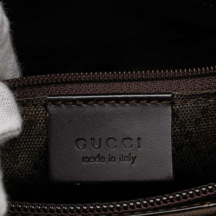 Gucci GG Nylon Shoulder Bag Brown Good condition - Box View