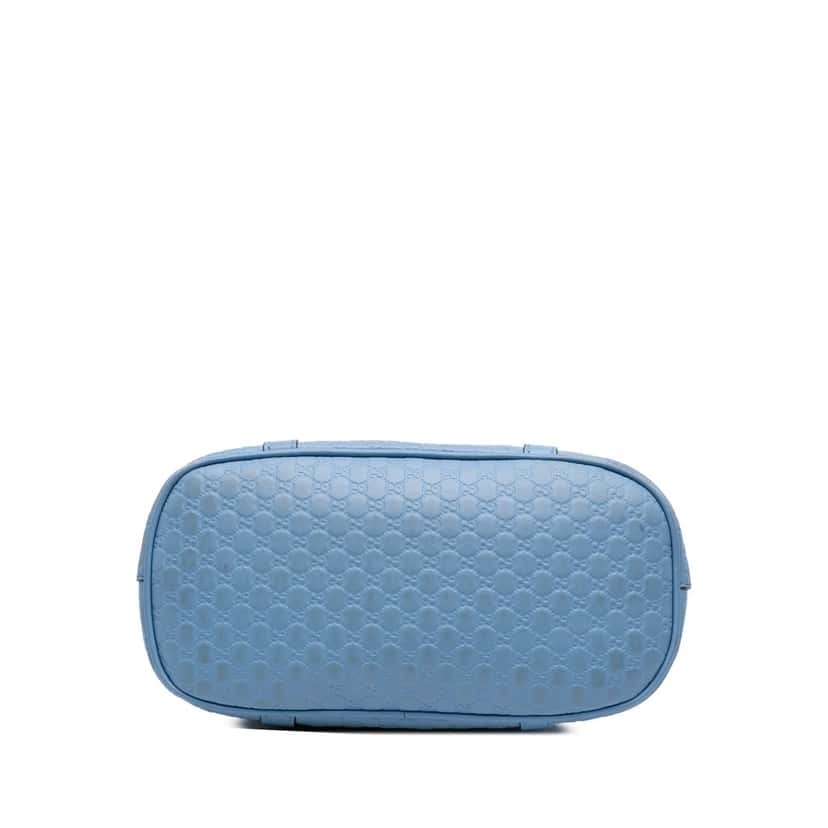 Gucci Mini Microguccissima Dome Satchel Blue Leather Good condition - Inside View