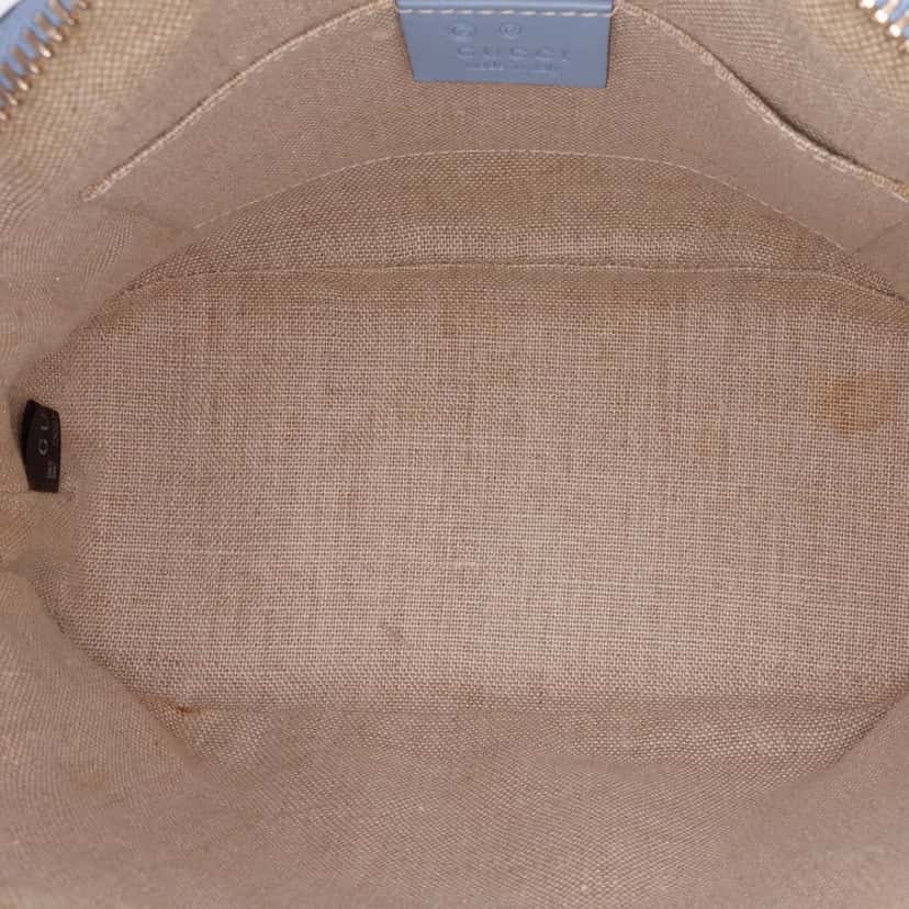 Gucci Mini Microguccissima Dome Satchel Blue Leather Good condition - Model View