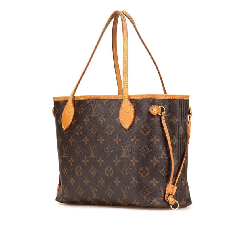 Louis Vuitton Monogram Neverfull PM Brown Canvas Good condition - Back View