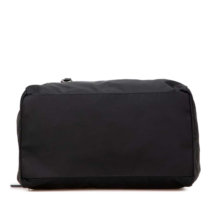 Prada Saffiano Trimmed Tessuto Handbag Black Good condition - Inside View