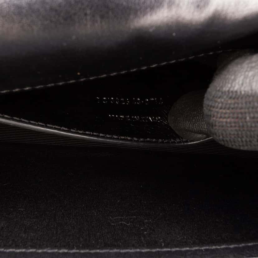 Saint Laurent Leather Monogram Studded Cassandre Clutch Black Leather Good condition - Box View