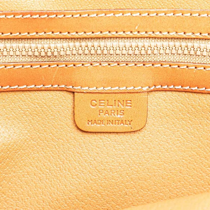 Celine Macadam Coated Canvas Dome Satchel Brown Canvas Good condition - Box View