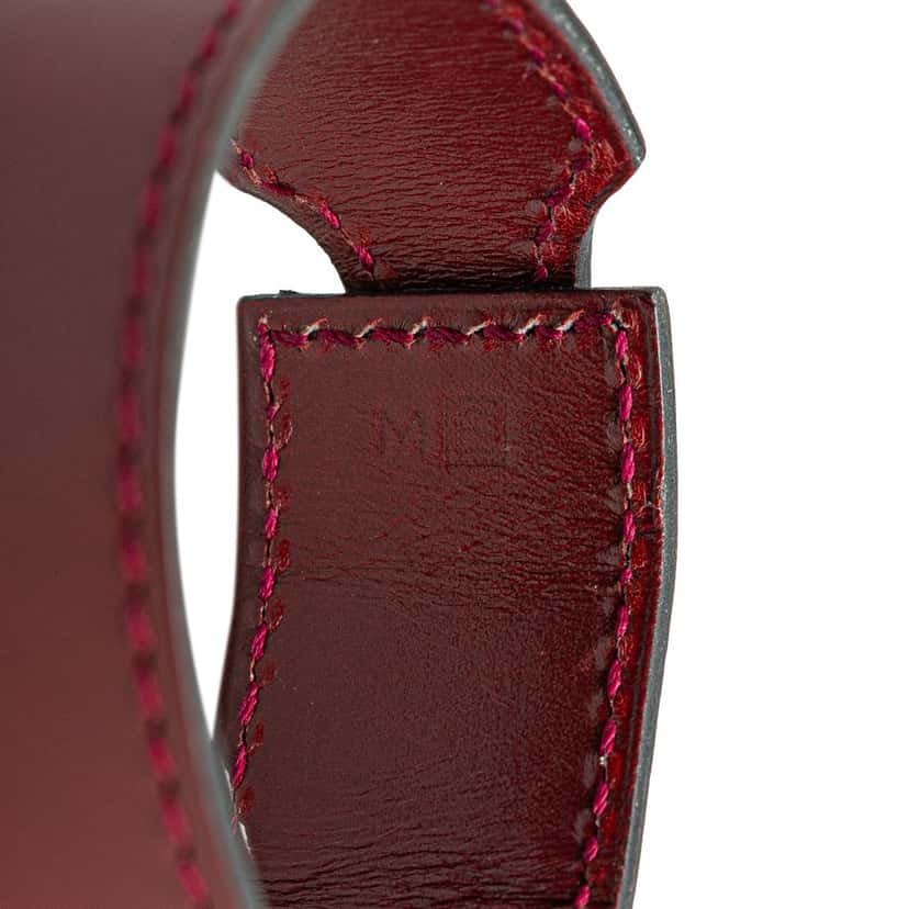 Hermès Leather Cadenas Artemis Bracelet M Red Leather Good condition - Box View