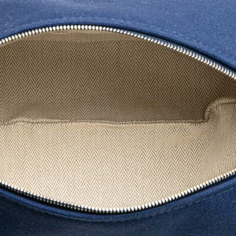 Hermès Small Canvas Bride A Brac Blue Canvas Good condition - Model View