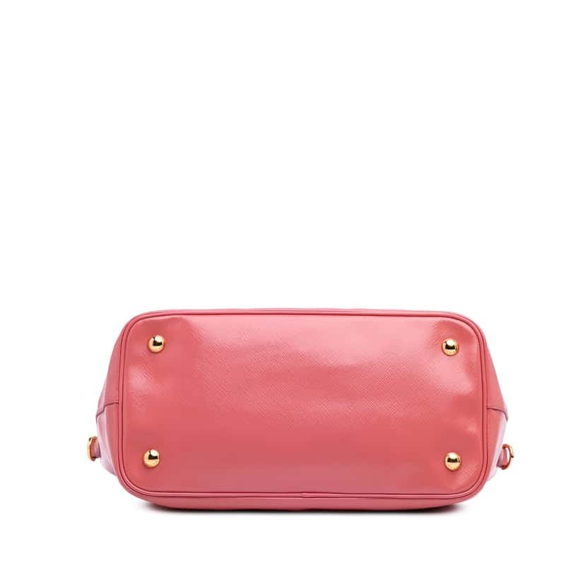 Prada Saffiano Vernice Satchel Pink Leather Good condition - Inside View