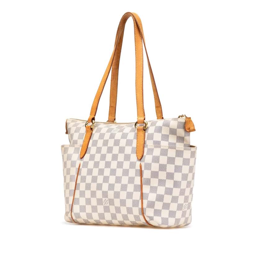 Louis Vuitton Damier Azur Totally PM White Canvas Good condition - Back View